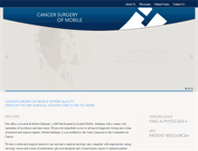 Tablet Screenshot of cancersurgerymobile.com